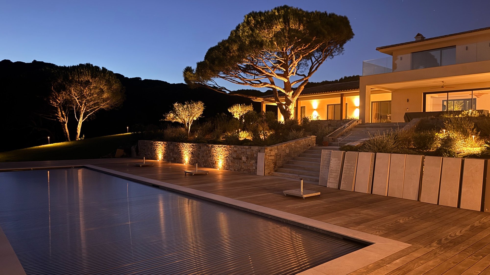 Éclairage architectural villa Flexalighting